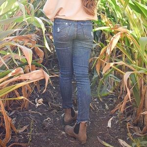 JBD 25” Mid-Rise Medium Blue Skinny Jeans